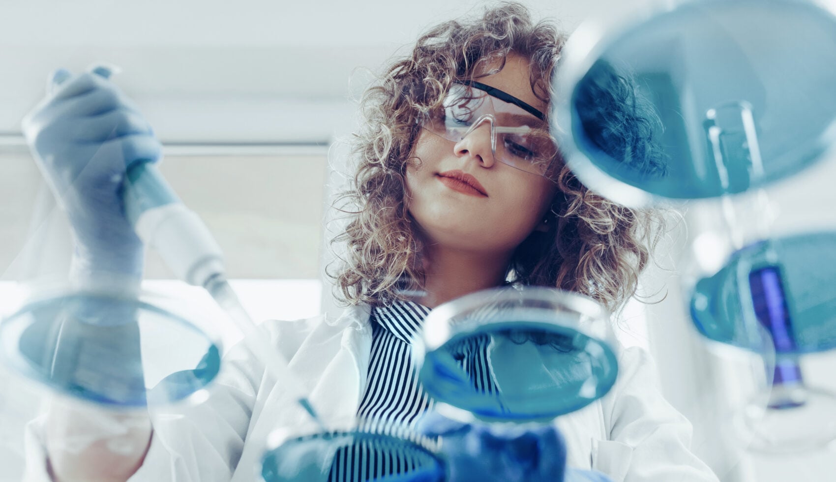 Scientist doing work in lab